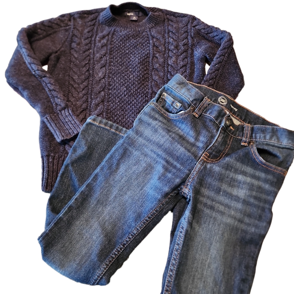 Gap Sweater Size S and Wonder Nation Skinny Jeans Size 7 Reg